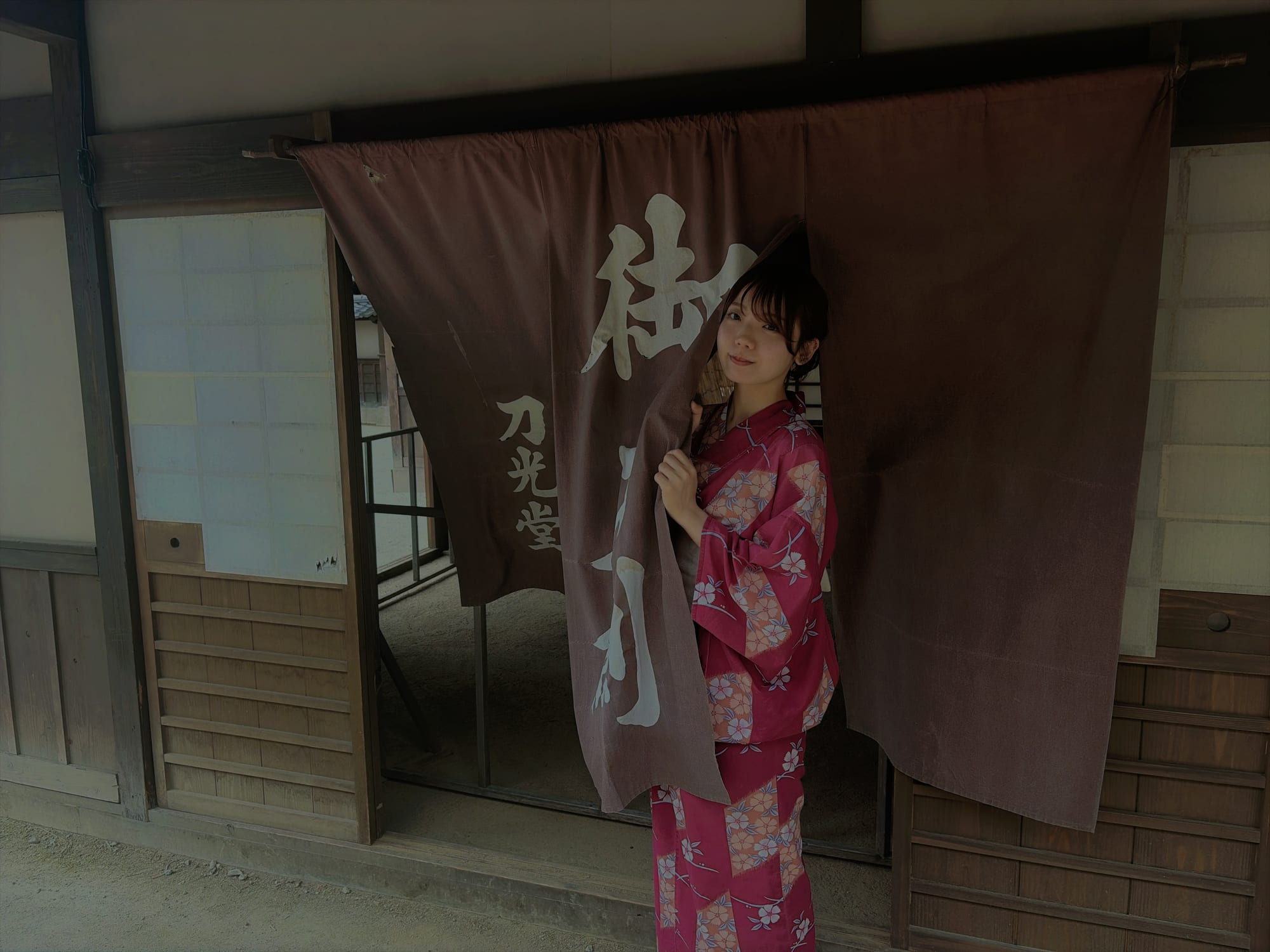 オマケ。次の日映画村いきました。浴衣着すぎ。
